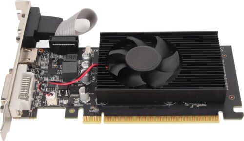 GT610 Graphics Card 2GB DDR3 with High Definition Multimedia Interface, Cooling Fan, PCB Material for Computer Desktop