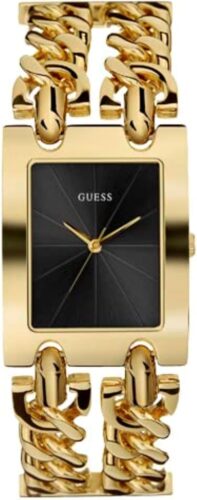 GUESS Women’s Silver-Tone Multi-Chain Bracelet Watch with Self-Adjustable Links. Color: Silver-Tone (Model: U1117L1)