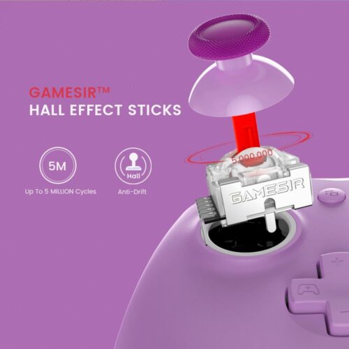 GameSir G7 SE Wired Controller for Xbox Series X|S, Xbox One & Windows 10/11, Plug and Play Gaming Gamepad with Hall Effect Joysticks/Hall Trigger, 3.5mm Audio Jack (Purple)