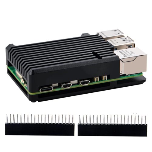 GeeekPi Aluminum Heatsink Case for Raspberry Pi 5, Aluminum Alloy Armor Case, Passive Cooling Case for Raspberry Pi 5 4GB/8GB (Raspberry Pi NOT Included)