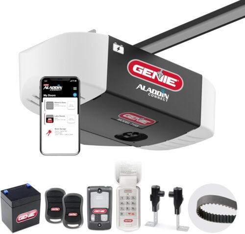 Genie StealthDrive 7155 Connect Smartphone-Controlled Belt Drive Garage Door Opener – 1 Each
