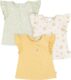 Gerber Baby Girls’ Toddler 3-Pack Short Sleeve Tees