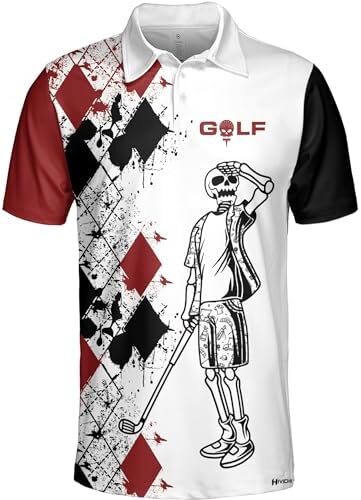 Golf Shirts for Men Funny Golf Shirt for Men Hawaiian Polo Shirt for Men Golf Clothing