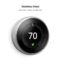 Google Nest Learning Thermostat – 3rd Gen (2015) – Programmable Smart Thermostat for Home – Works with Alexa – Stainless Steel