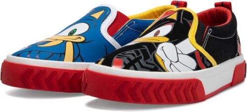 Ground Up Sega Sonic and Shadow Slip On Shoes for Boys
