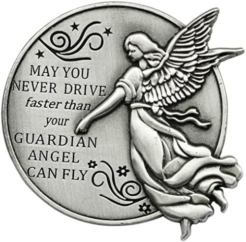 Guardian Angel Visor Clip, Car Accessories Car Safety Gifts for New Driver Teens Boys Parent Family Friends, New Car Gifts