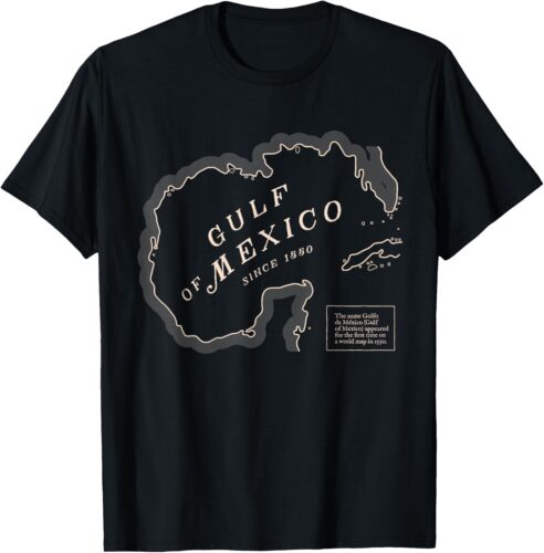 Gulf of Mexico Map T-Shirt