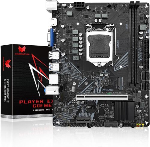 H511M PRO Motherboard LGA 1200 for 10th and 11th Gen Series Processors (Micro ATX, Dual-Channel DDR4, SATA 6Gbps/s, USB 3.0, NVME M.2, PCIe 3.0, Gigabit Network)