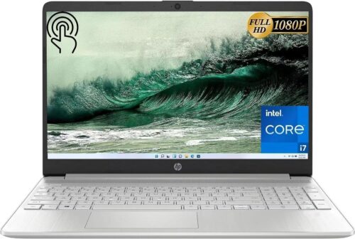 HP 15.6″ Full HD Touchscreen Laptop, 16GB RAM, 1TB SSD Storage, Intel Core i7-1255U Processor up to 4.7GHz, Long Battery Life, HD Camera, HDMI, Windows 11, Natural Silver, W/GaLiMu