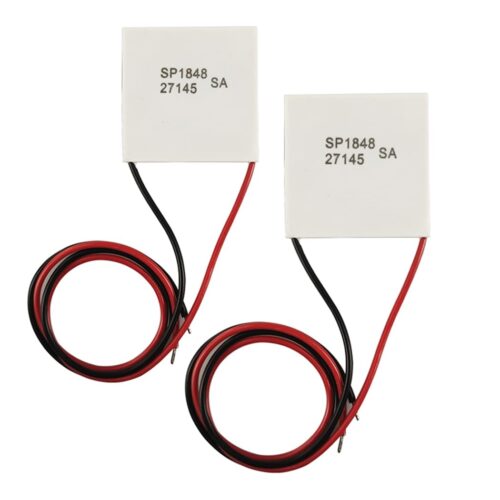 HiLetgo 2pcs SP1848-27145 SA TEC1-27145 SP1848 40x40mm Semiconductor Thermoelectric Heatsink Cooler Plates Peltier Plate for Power Generation