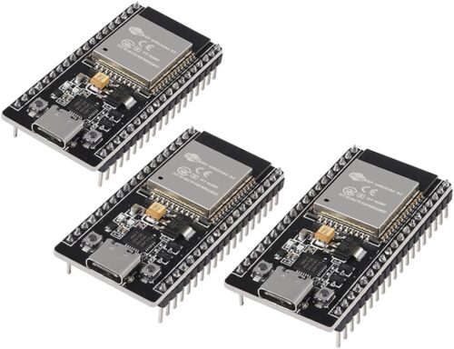 HiLetgo 3pcs ESP32 ESP-32D ESP-32 CP2012 USB C 38 Pin WiFi+Bluetooth Dual Core Type-C Interface ESP32-DevKitC-32 Development Board Module STA/AP/STA+AP