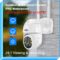 Hiseeu 2K 3MP PTZ Security Camera Outdoor,WiFi Camera, Auto Tracking&Light Alarm Floodlight & Color Night Vision,Two-Way Audio, Plug-in Cable,Compatible Wireless Camera System