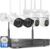 Hiseeu Security Cameras Wireless Outdoor System 5MP WiFi Security Camera IP66 Waterproof -Night Vision Motion Alert with 1TB Storage No Monthly Fees