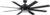 Honeywell Ceiling Fans Xerxes Modern 62 Inch Ceiling Fan with Light, Remote Control Fan, LED Indoor Fan with 8 Blades, Matte Black and Ash Blade Finish Options, Matte Black (51473-01)