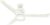 Hunter Fan Company, 59222, 54 inch Wi-Fi Symphony Fresh White Ceiling Fan with LED Light Kit and Handheld Remote, Smart Fan, Matte Nickel finish