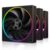 ID-COOLING AF-127-K-TRIO 120mm Case Fan ARGB FDB Bearing PC Fan Daisy Chain Connector Computer Fan for Radiator/CPU Air Cooler/Computer Case, 3 Pack, Black