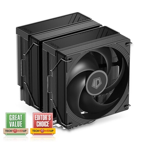 ID-COOLING FROZN A620 PRO SE – Blackout Dual-Tower Air CPU Cooler, 6×Ф6mm Heatpipes, Dual 120x120x25mm Quiet Fans, Intel LGA1700/1851/1200/115X; AMD AM4/AM5 (157mm in Height)