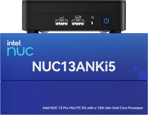 Intel NUC 13 Pro NUC13ANKi5 Arena Canyon Mini PC, Core i5-1340P, 16GB RAM, 512GB SSD, Mini Computers Windows 11 Pro for Business Home Office, Support 8K/4K Quad Display/WiFi 6E/BT 5.3/Thunderbolt 4
