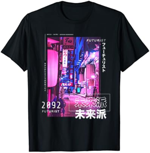 Japanese Cyberpunk Tokyo Streetwear Aesthetic Graphic Tee T-Shirt