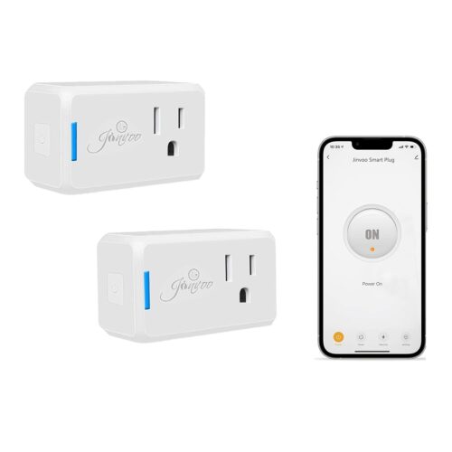 Jinvoo Smart Plug, Wireless Mini Outlet, Alexa Socket, Smart Home Wi-Fi Outlet Works with Alexa,Echo and Google Home and IFTTT, App Control, No Hub Required,2.4G WiFi Only, ETL FCC Certified (2-Pack)