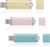 KEXIN 3 Pack 64GB Flash Drive USB Drive Thumb Drive 64 GB USB Flash Drive Jump Drive 64G Flash Drives Photo Memory Stick Pen Drive Zip Drive Pink Yellow Blue