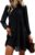 KIRUNDO Women Spring Long Sleeve Ruffle Mock Neck Tiered Mini Babydoll Dress 2025 Casual Summer Flowy Swing Tunic Shift Dress