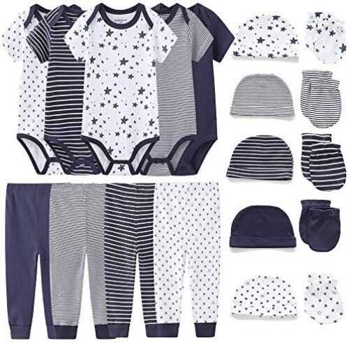 Kiddiezoom Unisex Baby Layette Essentials Giftset Clothing Set 19-Piece