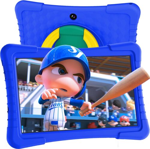 Kids Tablet, 10 inch Tablet for Kids, Android 13 Children Tablet with 3GB RAM 64GB ROM, WiFi, Bluetooth, Dual Camera, 1280 * 800, 8000mAh Battery, Toddler Tablet with Parental Control(Dark Blue)