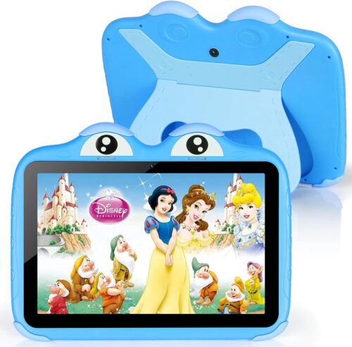 Kids Tablet 10.1 Inches Tablet for Kids, Android 11 64GB Tablets for Kids with Case, Google Play, YouTube, Dual Camera, WiFi, Bluetooth, Apps Pre-Installed, Education, Parent Control (Blue)
