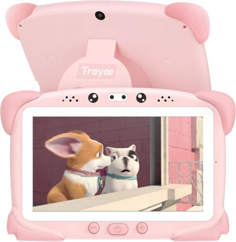 Kids Tablet 7 Toddler Tablet for Kids, Children Learning Tablet for Toddlers, Kids Android Tablet with WiFi Touch Screen, Parental Control, Kids Learning Apps,Tablet for Toddlers Ages 3 to 14 (Pink)