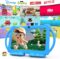 Kids Tablet 7 inch, Android 12 Tablet for Kids, 4GB RAM 32GB ROM Toddler Tablet, Bluetooth, IPS Screen, Parental Control, Dual Camera Shockproof Case for Educational Games, (1PCS, Blue)