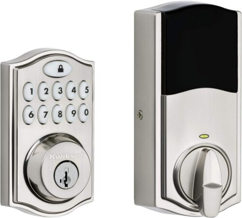 Kwikset 914 Traditional Keypad SmartCode Electronic Deadbolt Smart Lock featuring SmartKey Security and ZigBee 3.0 Technology in Satin Nickel, Large, 914TRL ZB 3.0 15