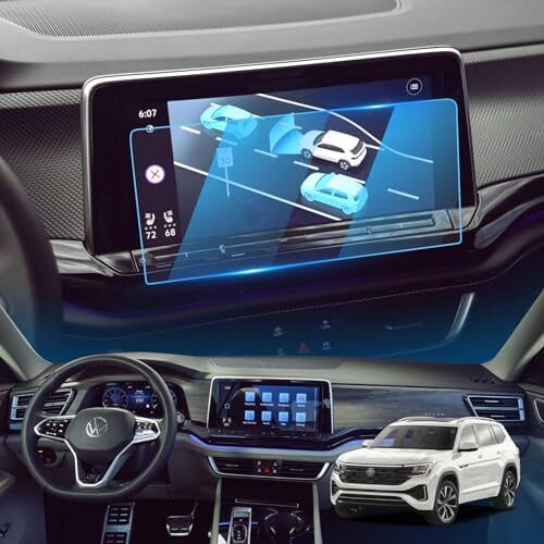 LFOTPP Screen Protector for 2024 V W Atlas [SE/SE with Technology/SEL/SEL Premium R-Line] 12In Glass Screen Protector Infotainment Atlas 2024 Center Touch Screen Protector 2024 Atlas Accessories