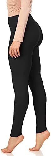 LMB High Waisted Leggings for Women – Black – Plus Size – Workout Leggings for Women Perfect for Yoga, Causal and Formal wear