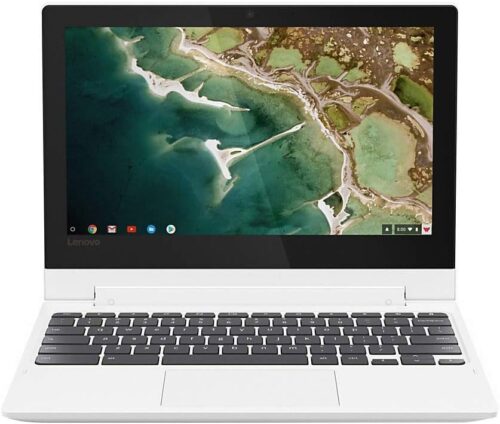 Lenovo Chromebook C330 2-in-1 Convertible Laptop, 11.6″ HD Display, MediaTek MT8173C, 4GB RAM, 64GB Storage, Chrome OS, Blizzard White