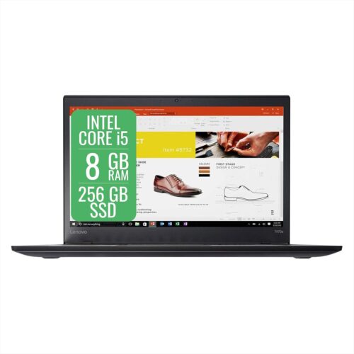 Lenovo Thinkpad T470s 14 inch FHD (1920×1080) IPS Backlit LED Laptop (Intel Dual-Core i5-6300U, 8GB DDR4 RAM, 256GB SSD, HD 520) Thunderbolt 3, HDMI, RJ-45, Type-C, Windows 10 Professional (Renewed)