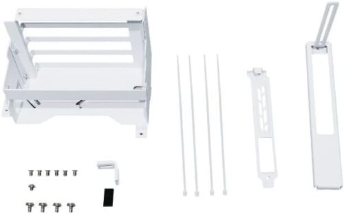 Lian-Li O11DEXL-1W Upright GPU Bracket Upgrade Kit for 40 Series GPU Compatilble with O11 Dynamic EVO XL White Riser Cable Not Included – O11DEXL-1W