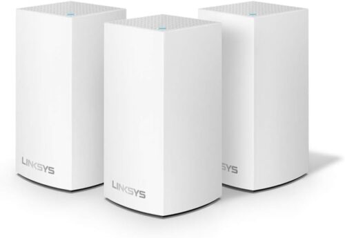 Linksys WHW0103-RM2 AC1300 Velop – Dual-band Intelligent Mesh Wifi 5 System 3-pack White (Renewed)
