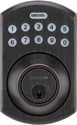 LockState OE-550DB-683 Residential WiFi Deadbolt in Tuscany Bronze