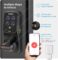 Lockly Secure Plus Bluetooth Smart Door Lock, Keyless Entry with PIN Genie® Digital Keypad, 3D Biometric Fingerprint Sensor Front Door Lock with Handle, Voice Control & Auto Lock – Latch Edition