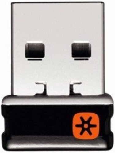 Logitech C-U0007 Unifying Receiver for Mouse and Keyboard Works with Any Logitech Product That Display The Unifying Logo (Orange Star, Connects up to 6 Devices) (C-U0007)