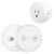 LoraTap Mini Remote Control Outlet Plug Adapter with Remote, 656ft Range Wireless Light Switch for Household Appliances, No Hub Required, 10A/1100W, White, 2 Years Warranty