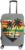 Love Beach in Guyana Flag Color Funny Luggage Cover Elastic Suitcase Protector Washable Travel Gear Cover Fits 19-32 Inch