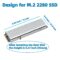 M.2 Heatsink with Thermal Silicone Pad for PS5/PC/Workstation – NVME Heatsink, SSD HeatSink, M.2 Heat Sink