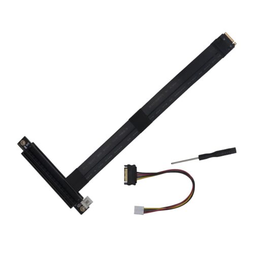 M.2 NGFF NVMe Key M Extender Cable to PCIE x16 for Graphics Card Riser Adapter