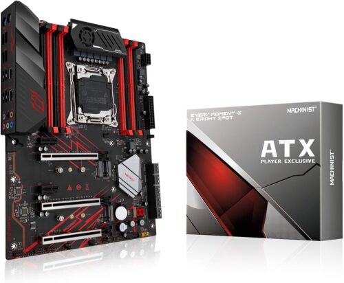 MACHINIST X99 Server Motherboard, LGA 2011-3 (Intel 5th/6th Gen) Computer Motherboards (C612 Chipset, ATX, PCIe 3.0, DDR4, NVME/SATA M.2, Dual LAN, SATA 6Gb/s) for Xeon E5 V3/V4, Core i7 MR9D