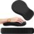 MEKASS Ergonomic Mouse Pad and Keyboard Wrist Rest Set, Super Soft Memory Foam Desk Wrist Support for Computer Keyboard, Non-Slip Arm Palm Rests Cushion for Typing Gaming Office Laptop Mac (Black)
