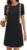 MEROKEETY Women’s 2025 Summer Short Sleeve Mini Dress Casual Crewneck Color Block Knit Dresses