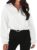 MEROKEETY Women’s Quarter Zip Crop Sweatshirt Long Sleeve Stand Collar Drawstring Casual Pullover Top