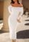 MEROKEETY Women’s Winter Off Shoulder Bodycon Sweater Dress Formal Long Sleeve Elegant Cocktail Party Midi Maxi Dresses